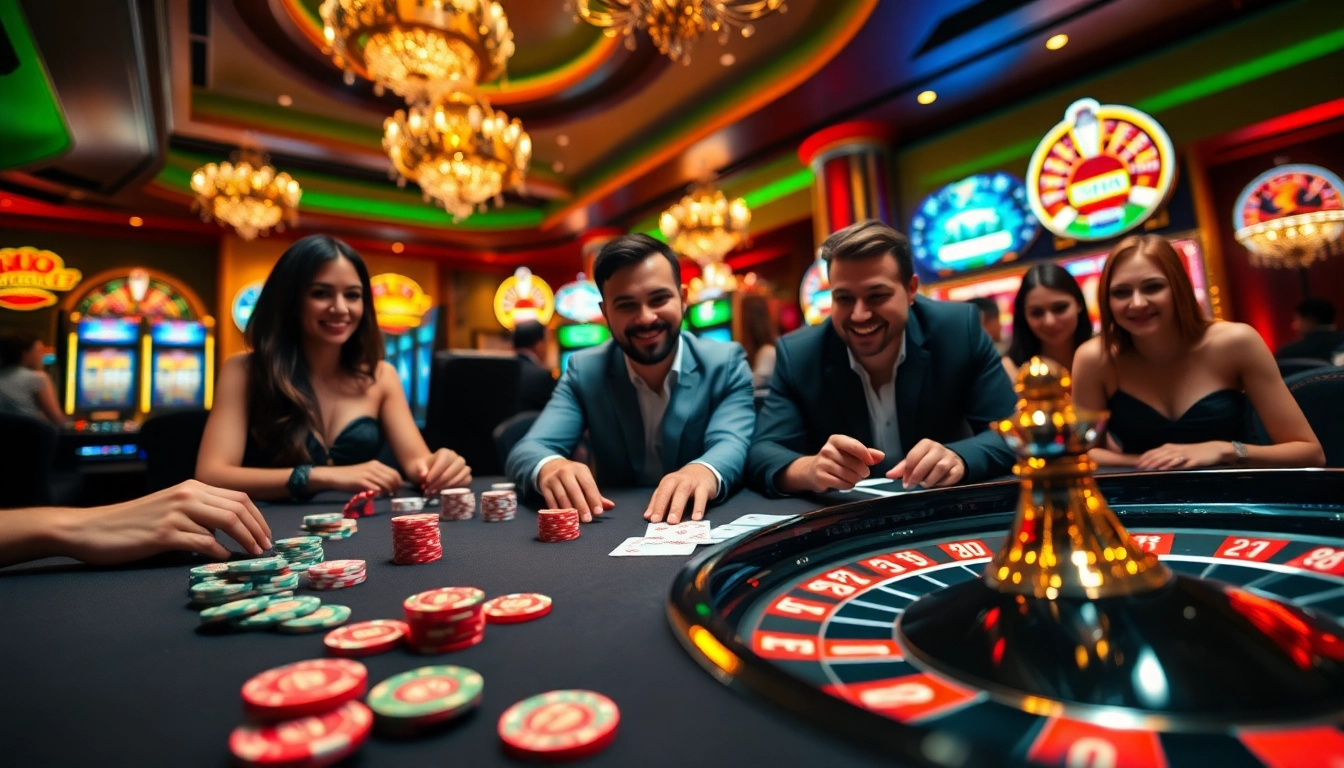 Experience an exciting MK8 gaming moment at a lively casino table surrounded by chips and cards.