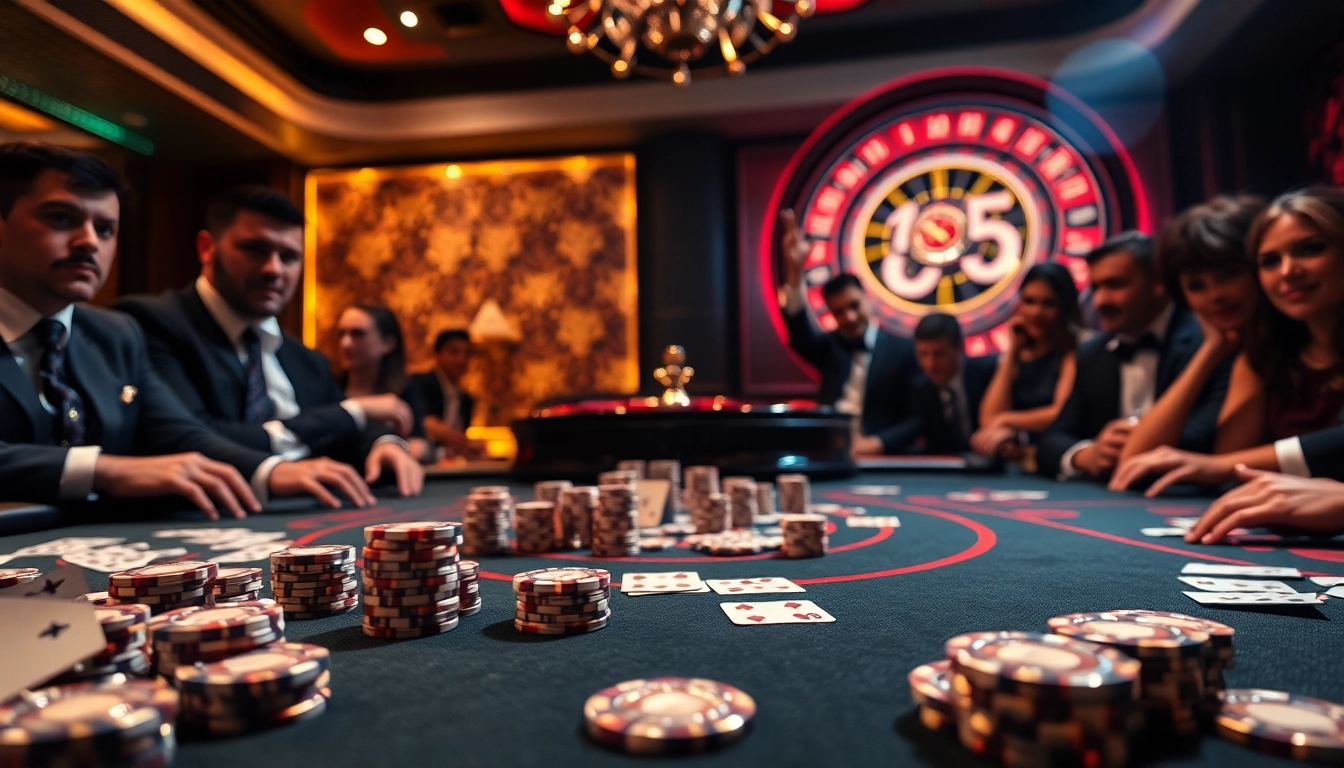 Experience the thrill of high-stakes gambling at BL555's luxurious poker table.