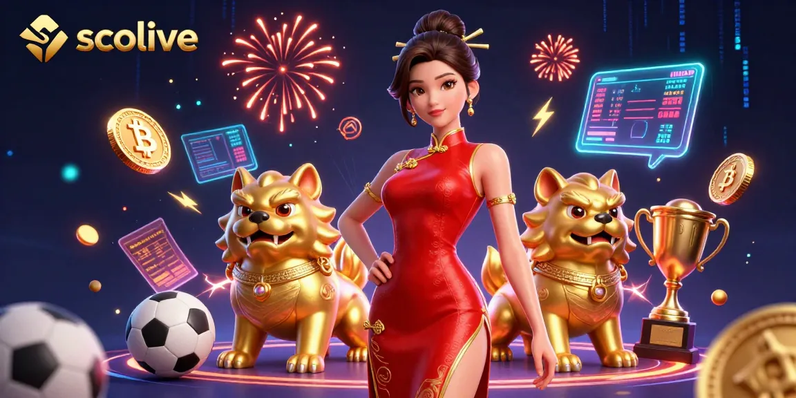 Place bets on socolive and celebrate wins with a vibrant 3D illustration of sports betting.
