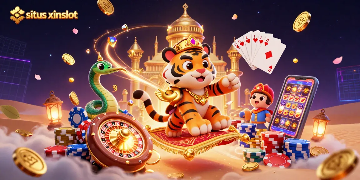 Engage in dazzling gameplay with situs xinslot featuring an Arabian Nights-themed scene filled with casino magic.