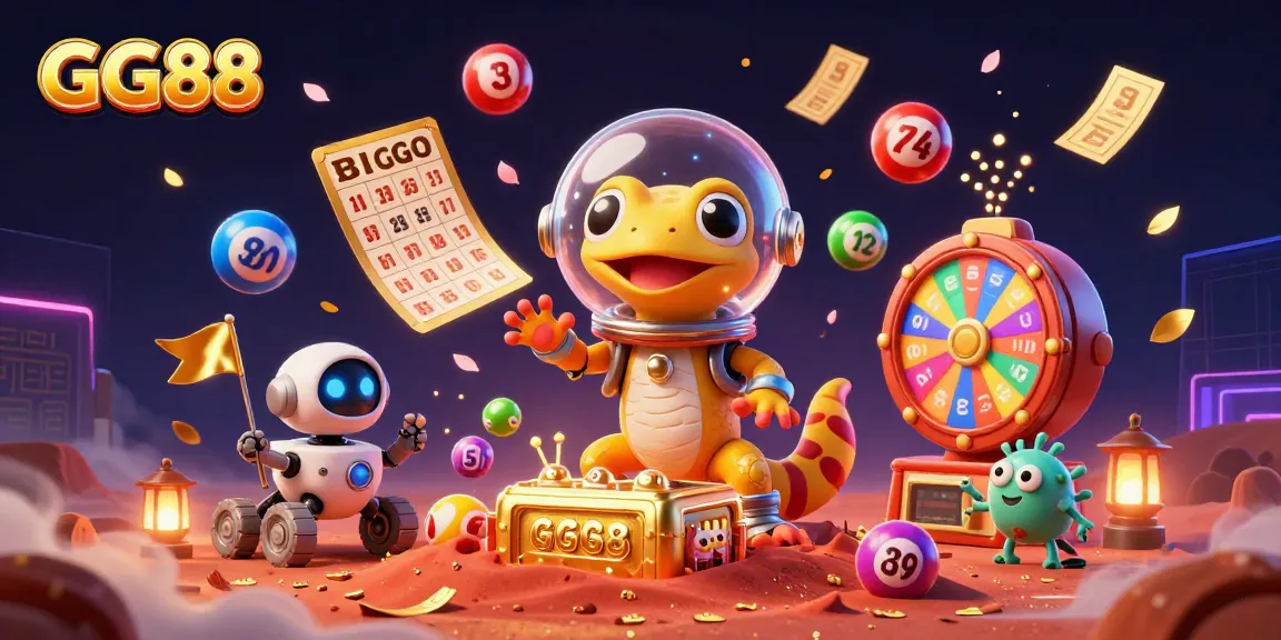 Join the Martian gecko in discovering GG88's vibrant casino world with thrilling gameplay elements.