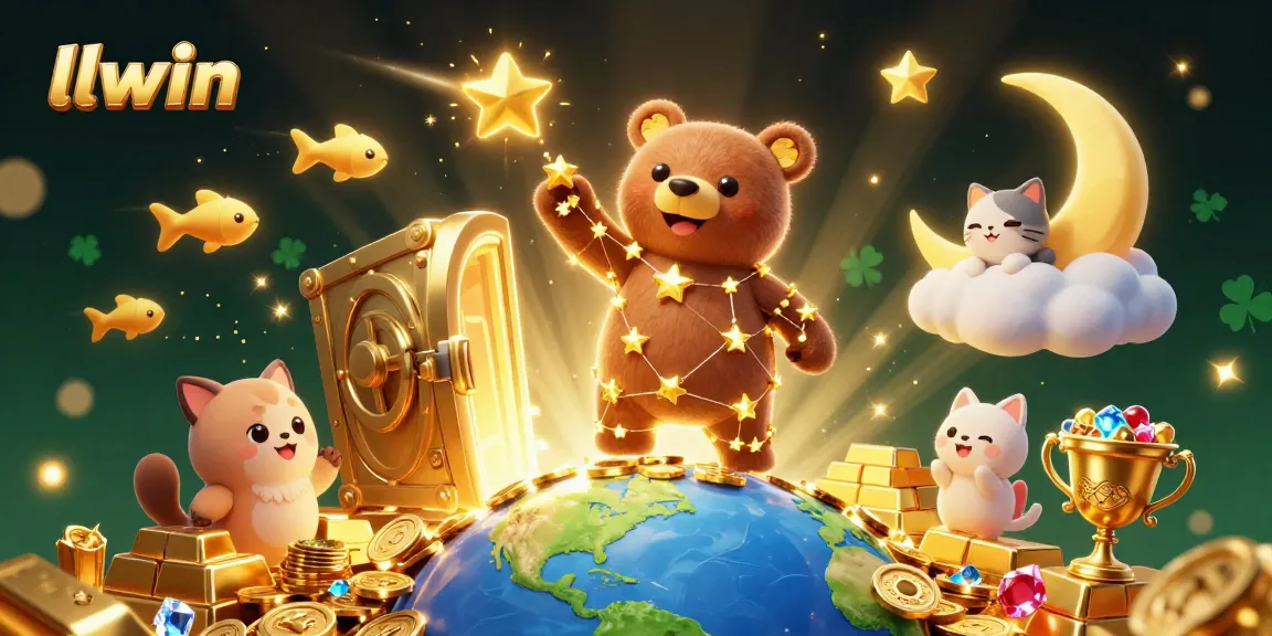 Experience the magic of llwin with enchanted characters collecting coins in a spectacular casino world.
