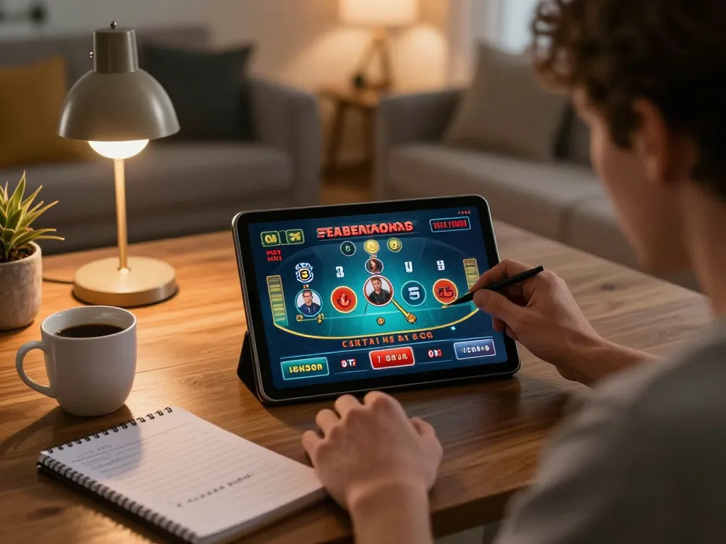 Experience dash88 online gaming excitement with a player focused on dynamic live casino interface at home