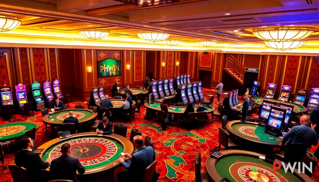 Experience thrilling gameplay at PHWIN's luxurious casino tables filled with excitement.