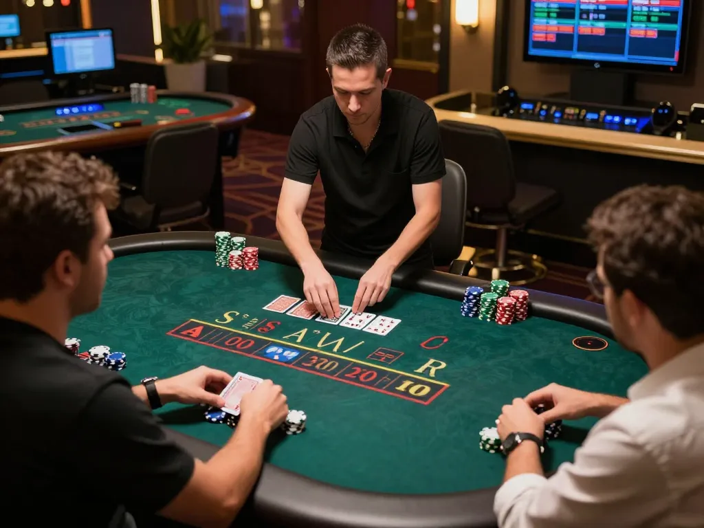 SC88 players engaging in a live dealer blackjack game while strategizing their bets