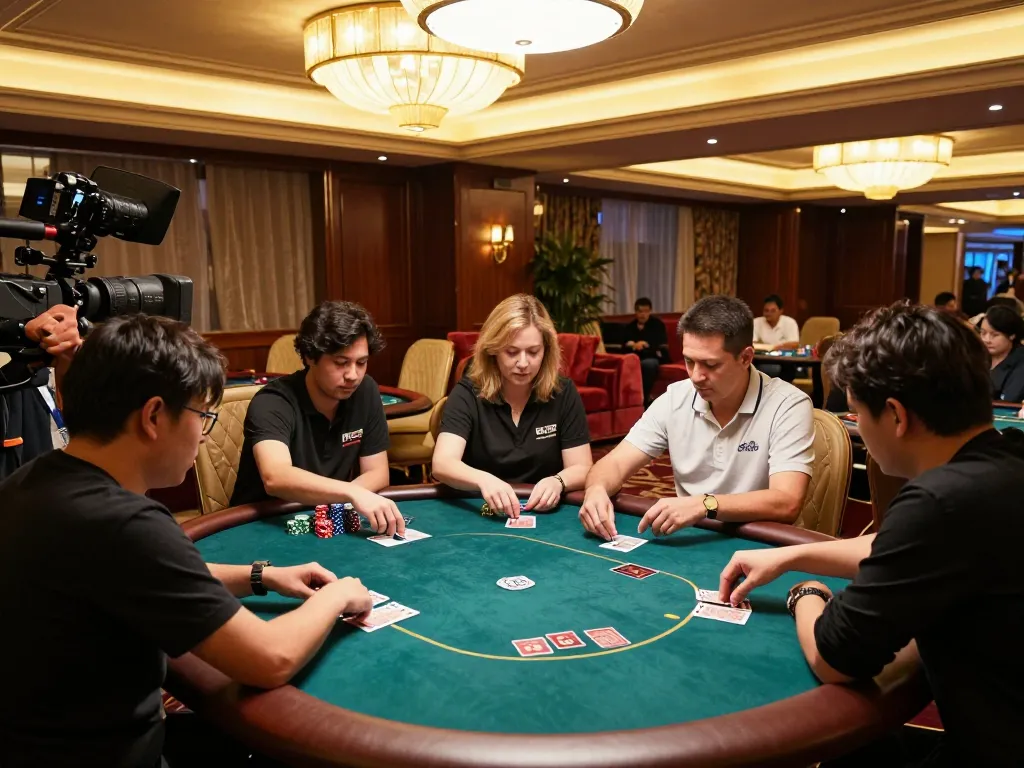 Experience high-stakes gameplay at FABET's luxurious VIP poker table with strategic focus