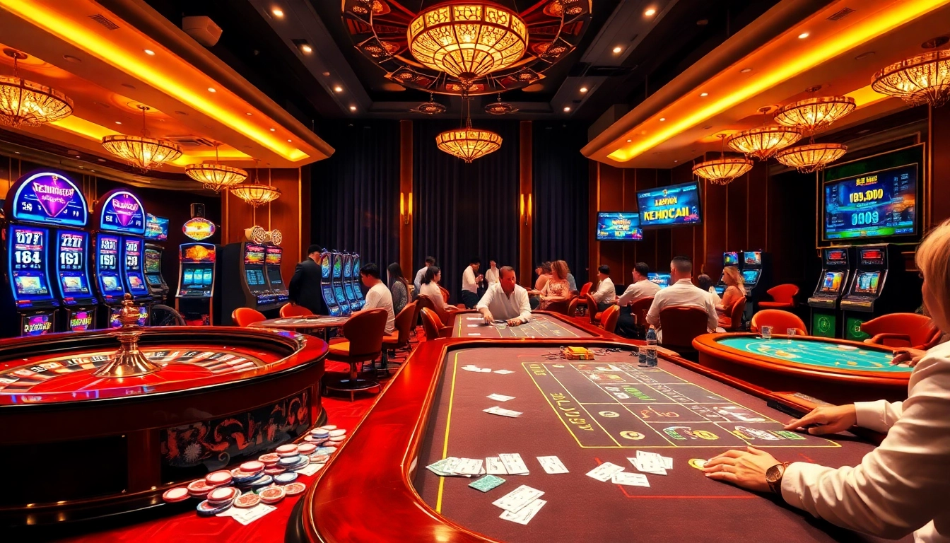 Experience thrilling bets at a professional casino with keonhacai odds and vibrant game action.