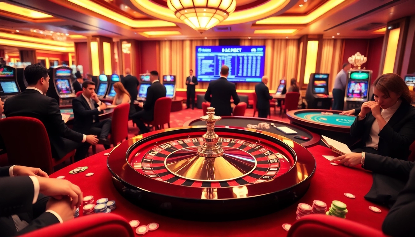Players immerse in thrilling casino excitement at https://debet2.app/ with roulette and cards.