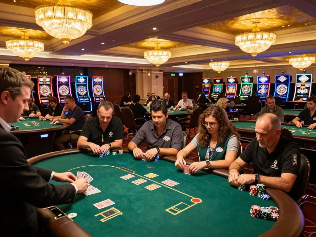 man88 players enjoying blackjack excitement in a luxurious casino atmosphere