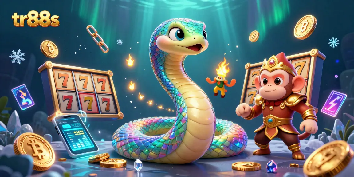 Engage with tr88s through a vibrant 3D digital casino adventure featuring a unique rainbow serpent and golden monkey king.