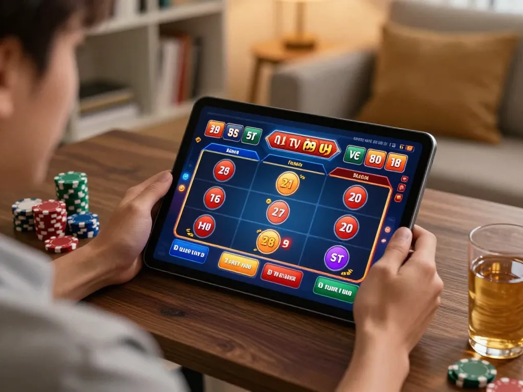 Engaged player enjoying a game at uu88 casino, showcasing dynamic online betting experience.