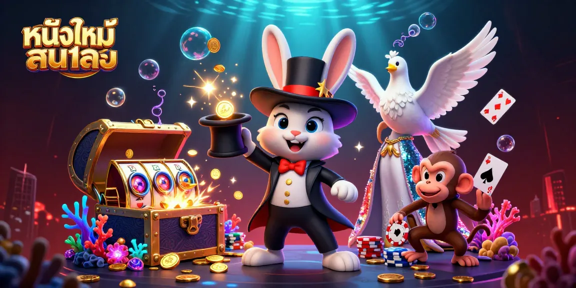 Experience the thrill of หนังใหม่ชนโรง with dynamic characters in a vivid gambling scene.