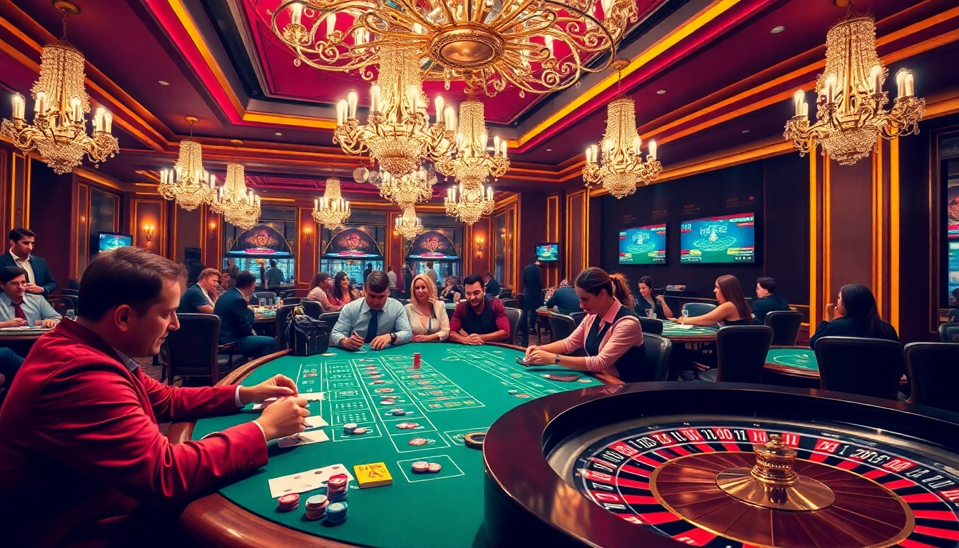 Experience the excitement of gambling at alo789 with vibrant casino tables and digital betting.