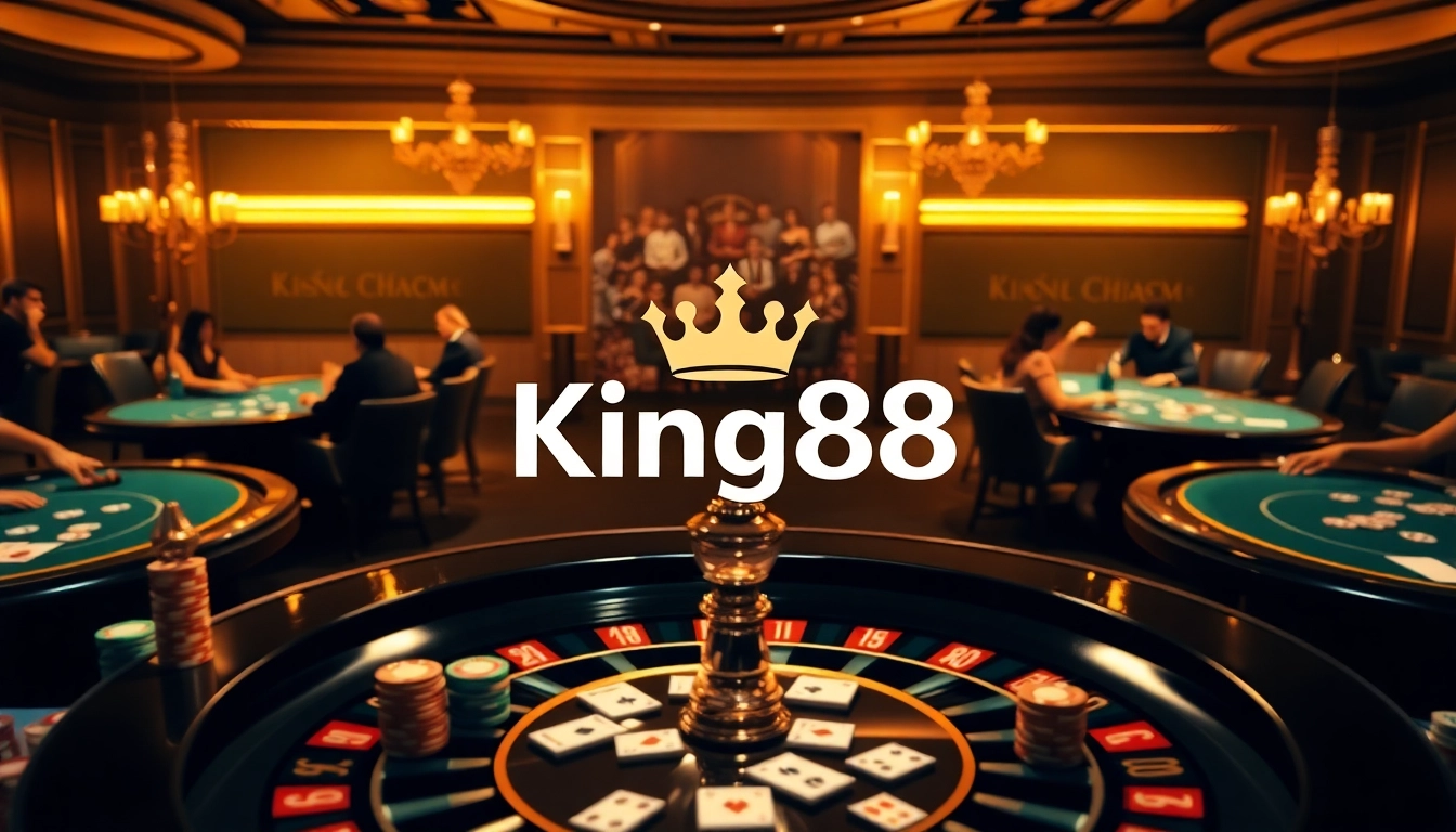 King88 poker players celebrating their wins at an exciting casino table.