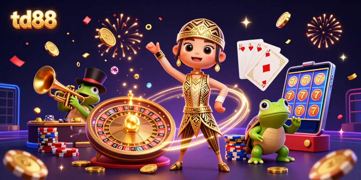 Experience thrilling action at td88 casino with festive characters and dynamic gaming elements.