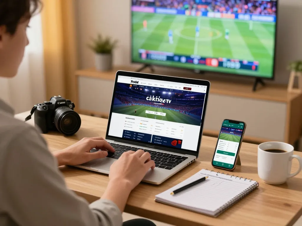 Cà khịa tv provides engaging sports betting experiences shown in an inviting home setup.