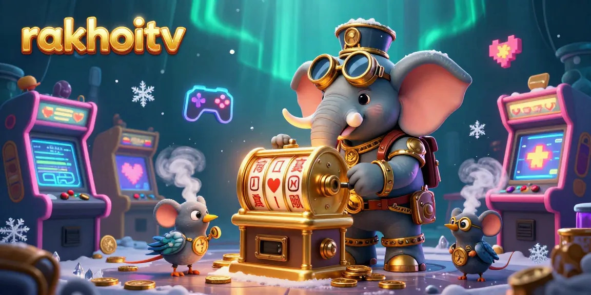 Play and win at rakhoitv with vibrant slot machines and engaging casino elements.