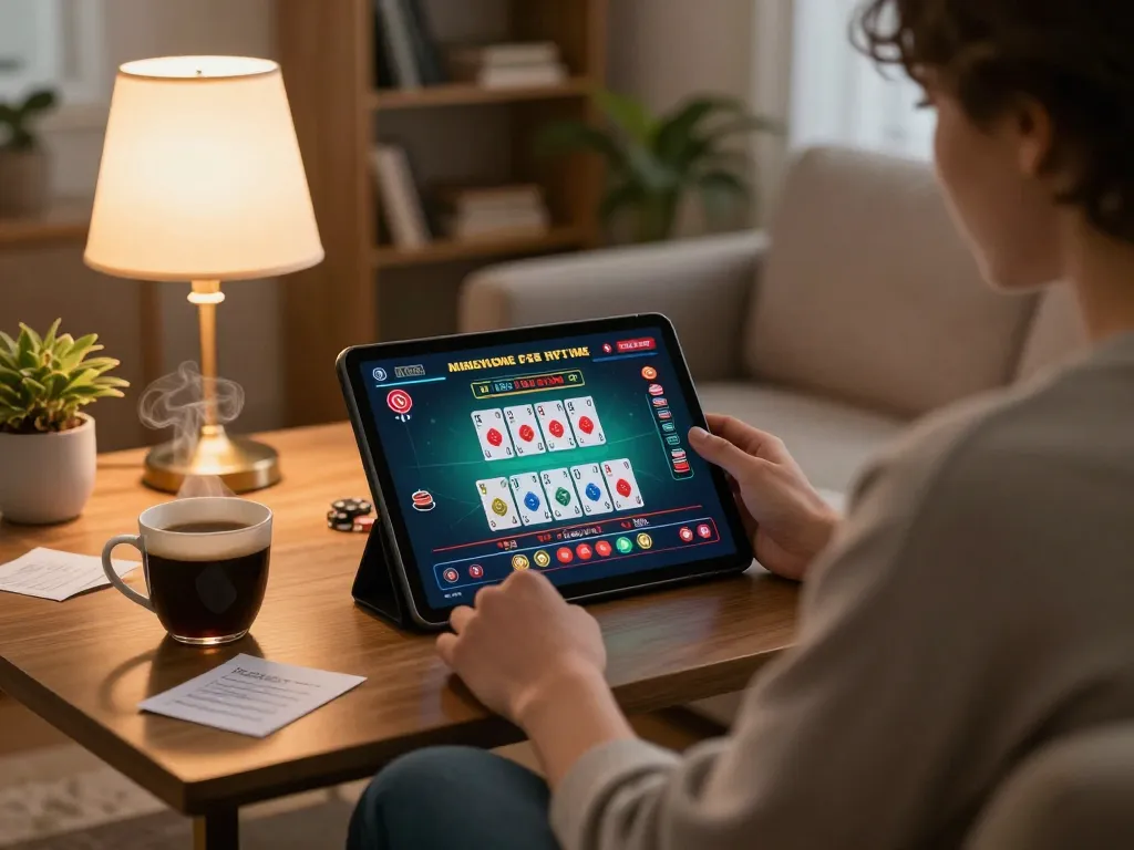 Play blackjack online at https://go8.agency/ while enjoying a cozy home setting with strategy notes.