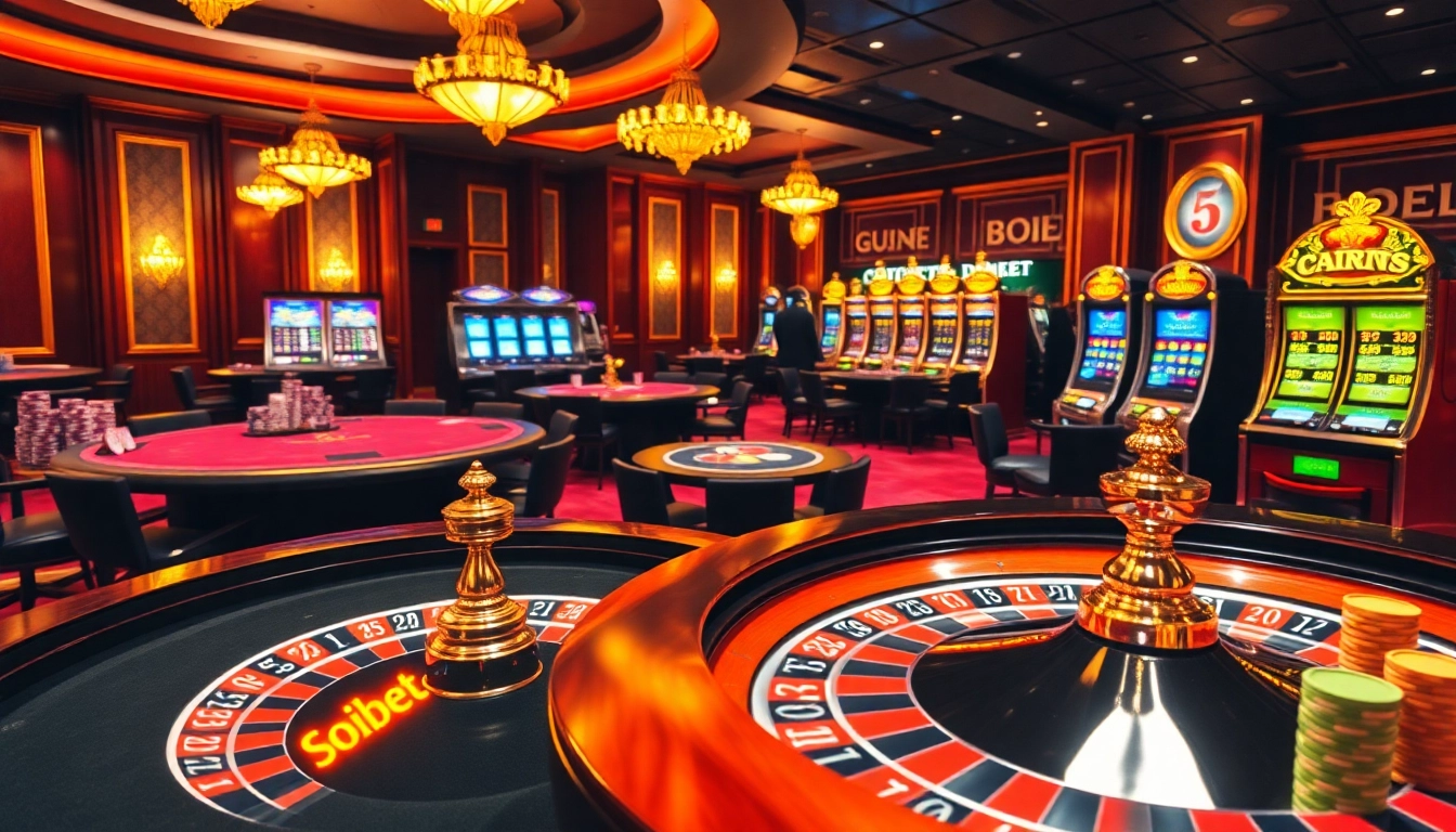 Experience the thrill of soibet ออนไลน์ at an elegant casino ambiance with lively roulette action.