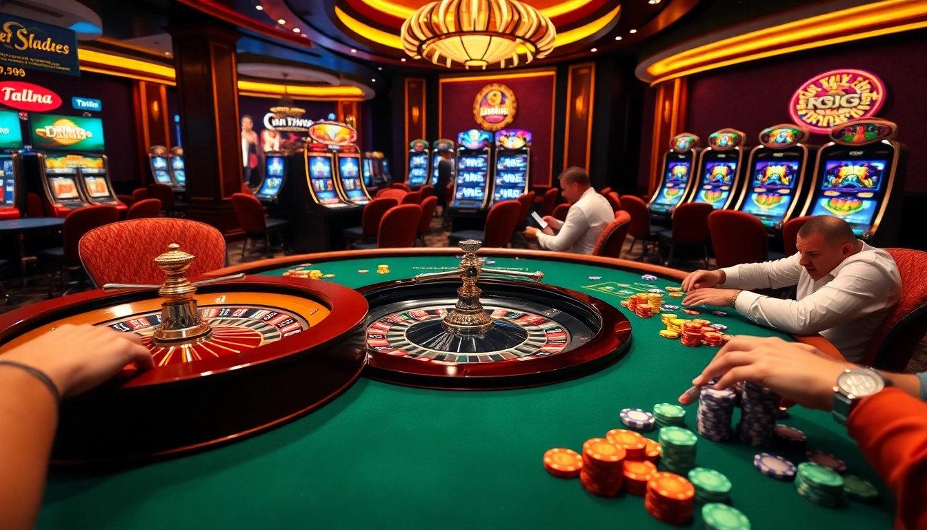 Experience the thrill of the tr88 game with vibrant casino tables and engaging players.