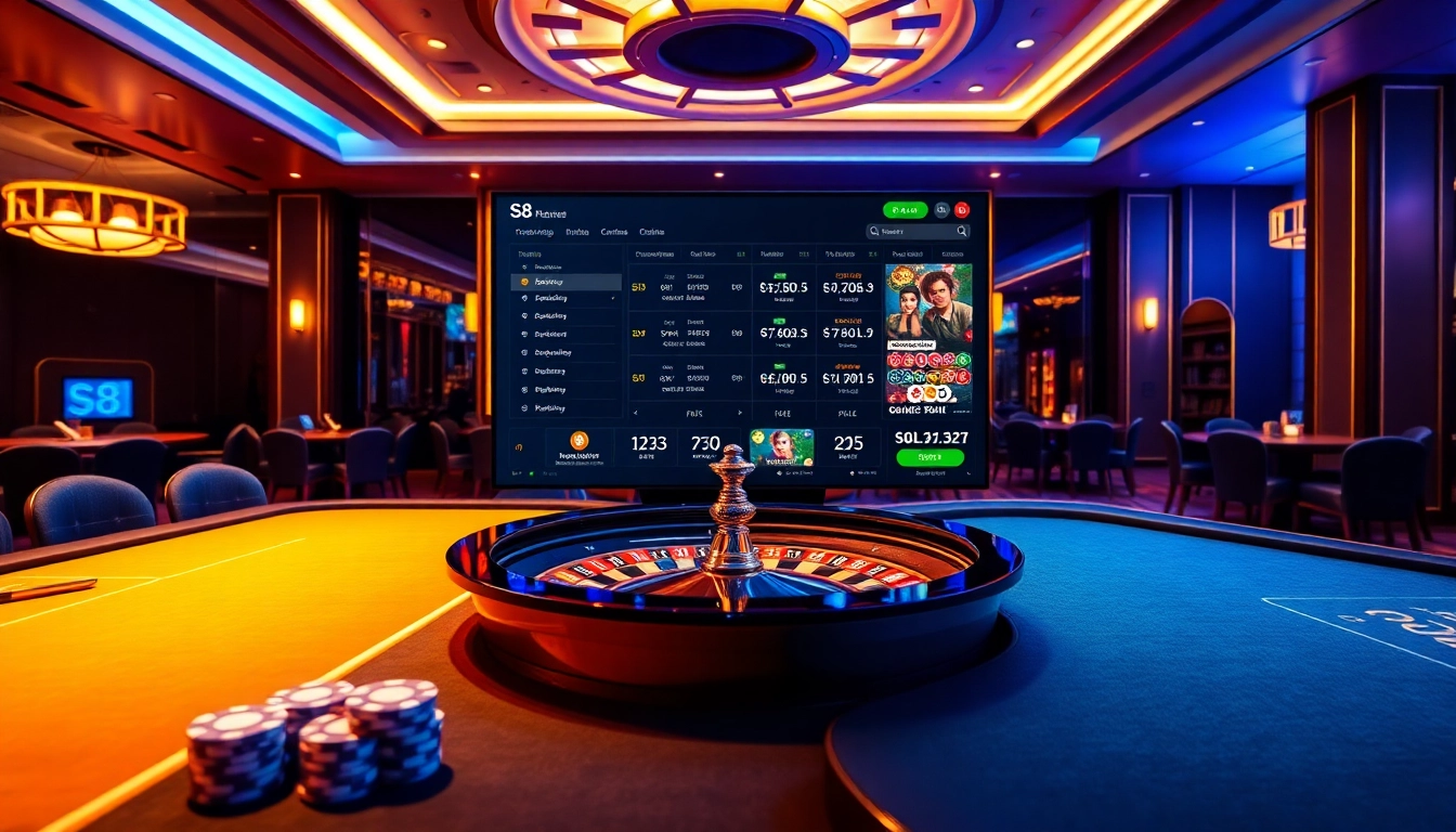 S8 nhà cái offers an exhilarating online casino experience with vibrant gaming visuals and intense atmosphere.