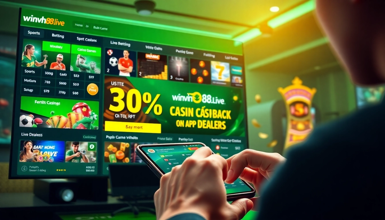 Experience the excitement of online gambling with winvn88.live's vibrant betting interface.
