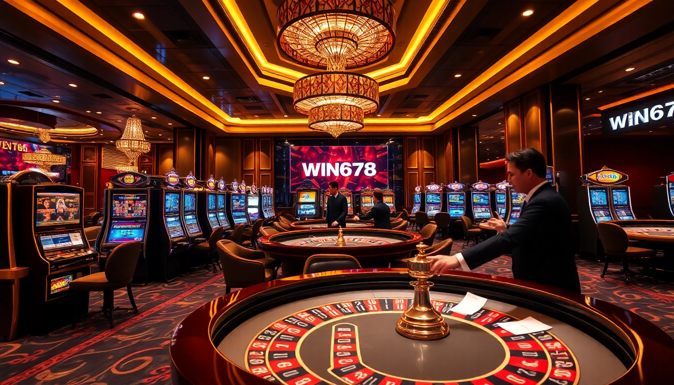Exciting gameplay experience at WIN678 showcasing luxurious casino elements.