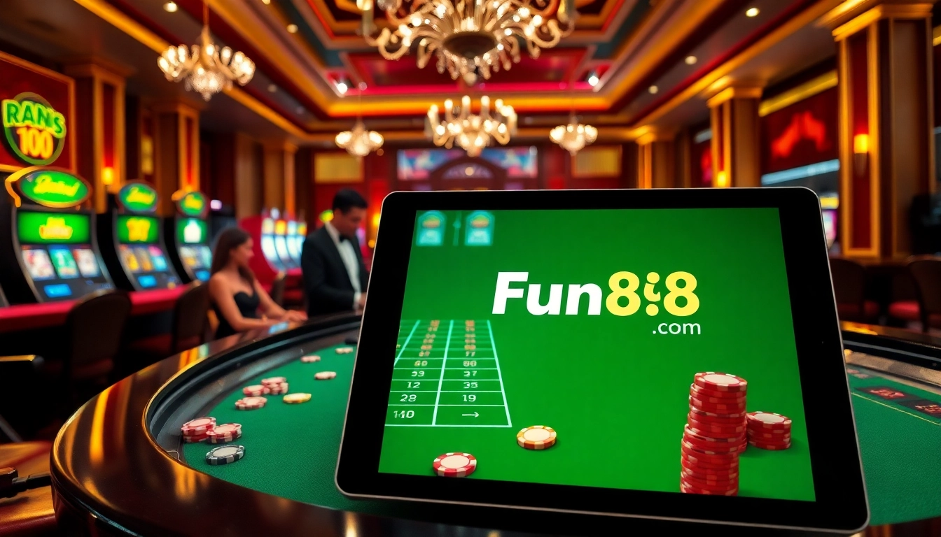Experience high-stakes gaming at Fun88.com with engaging roulette and poker action.