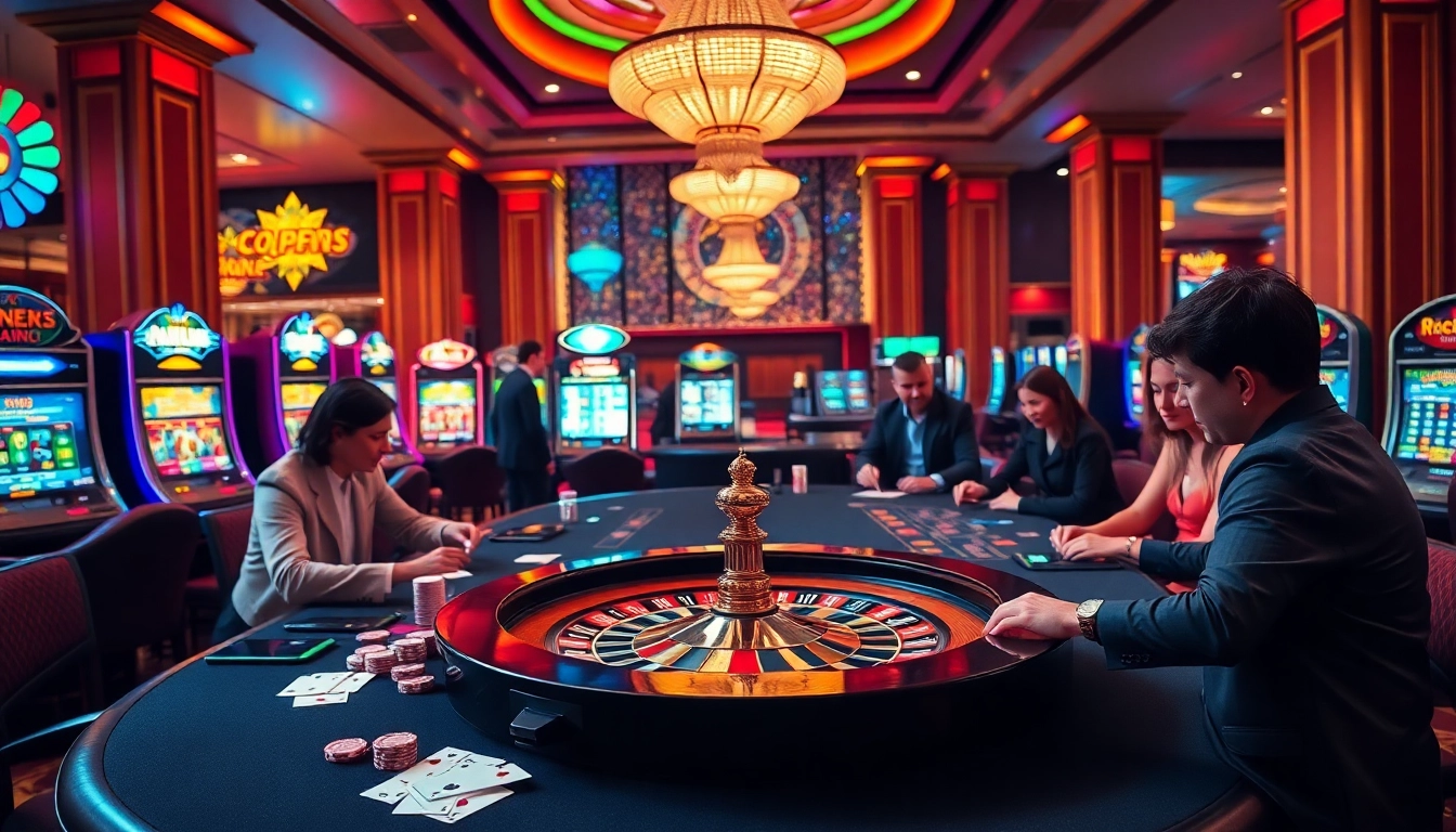 Engaging players enjoying a thrilling moment at 888new.com, with poker chips and roulette visible.