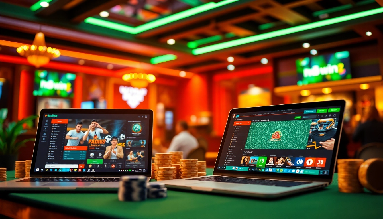 Experience the excitement of online gambling at tk88win.live with vibrant casino visuals.