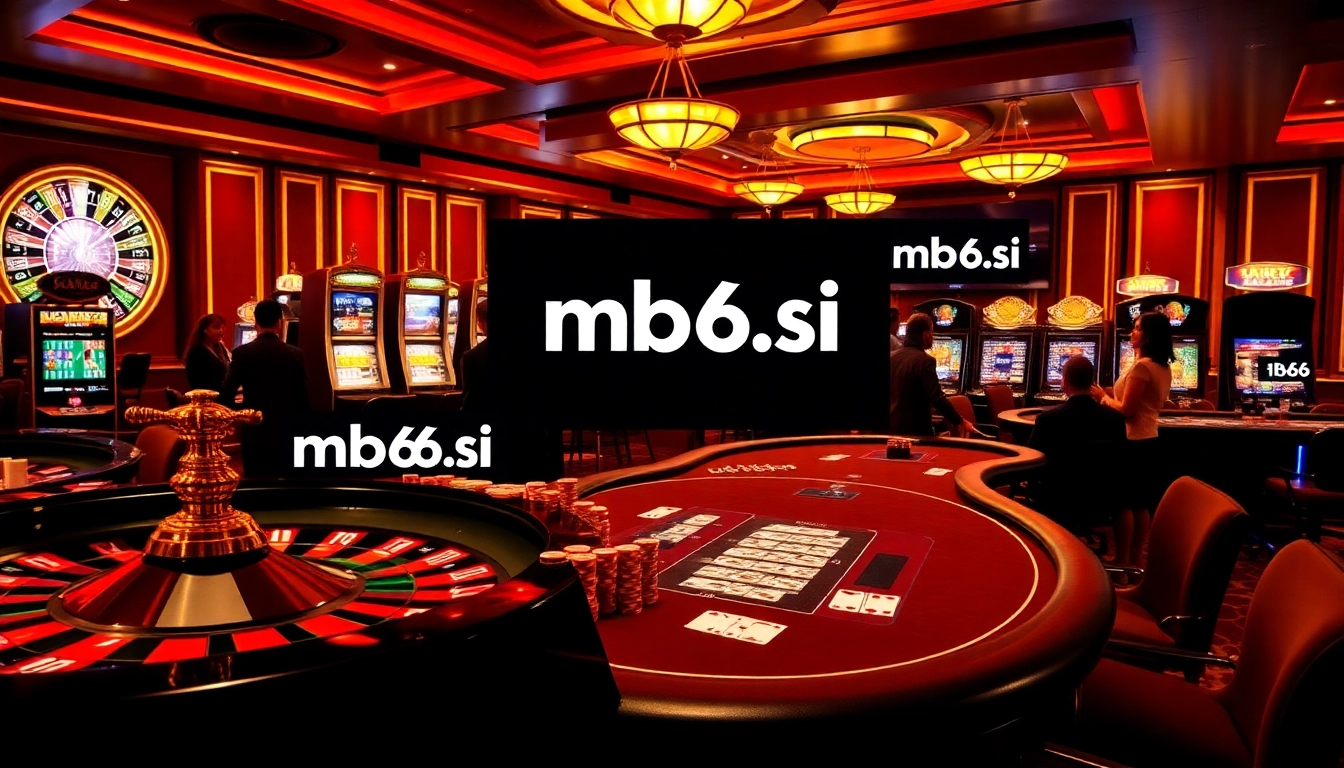 Exciting gaming action showcasing mb66.ski with vibrant casino elements and elegant decor.