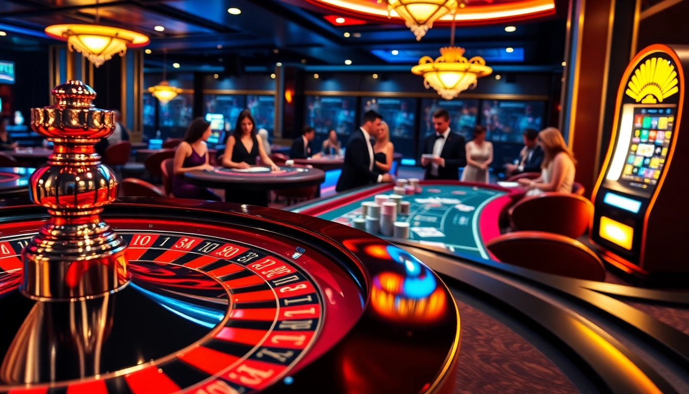 Experience dynamic gaming action and premium slots at https://98winmb.com/ in a vibrant casino setting.