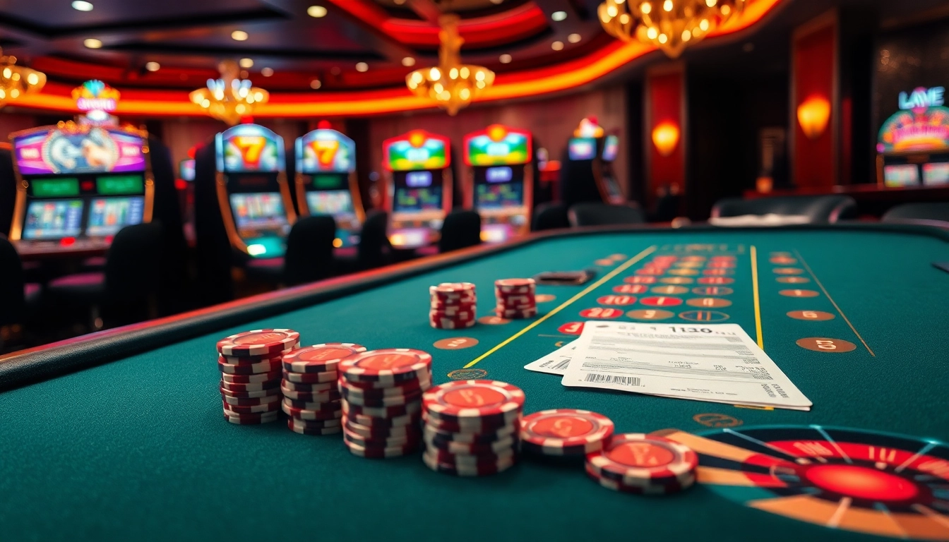 Gambling at a luxurious casino highlighting a poker table while aiming for a hay win.