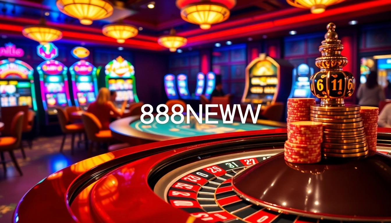 Experience high-stakes thrills at 888NEW's exciting casino scene with engaging poker games.