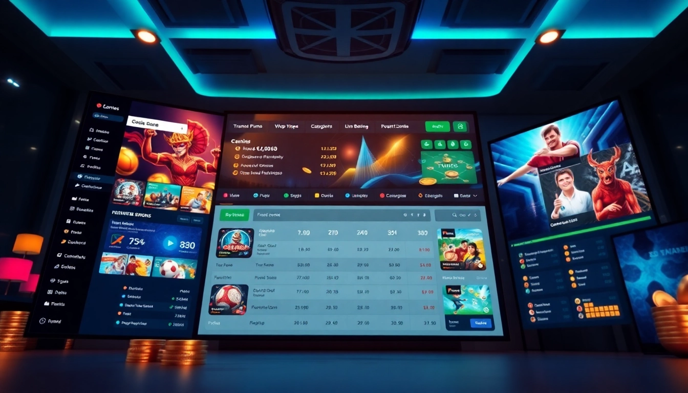 Engaging online betting interface design from https://onew88.com/ showcasing games and user interactivity.