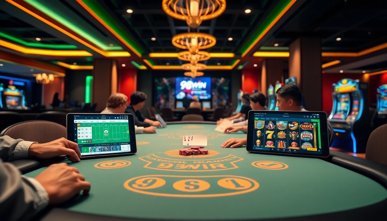 Engage in thrilling gambling experiences at 98win’s modern casino setting with exciting gaming options.